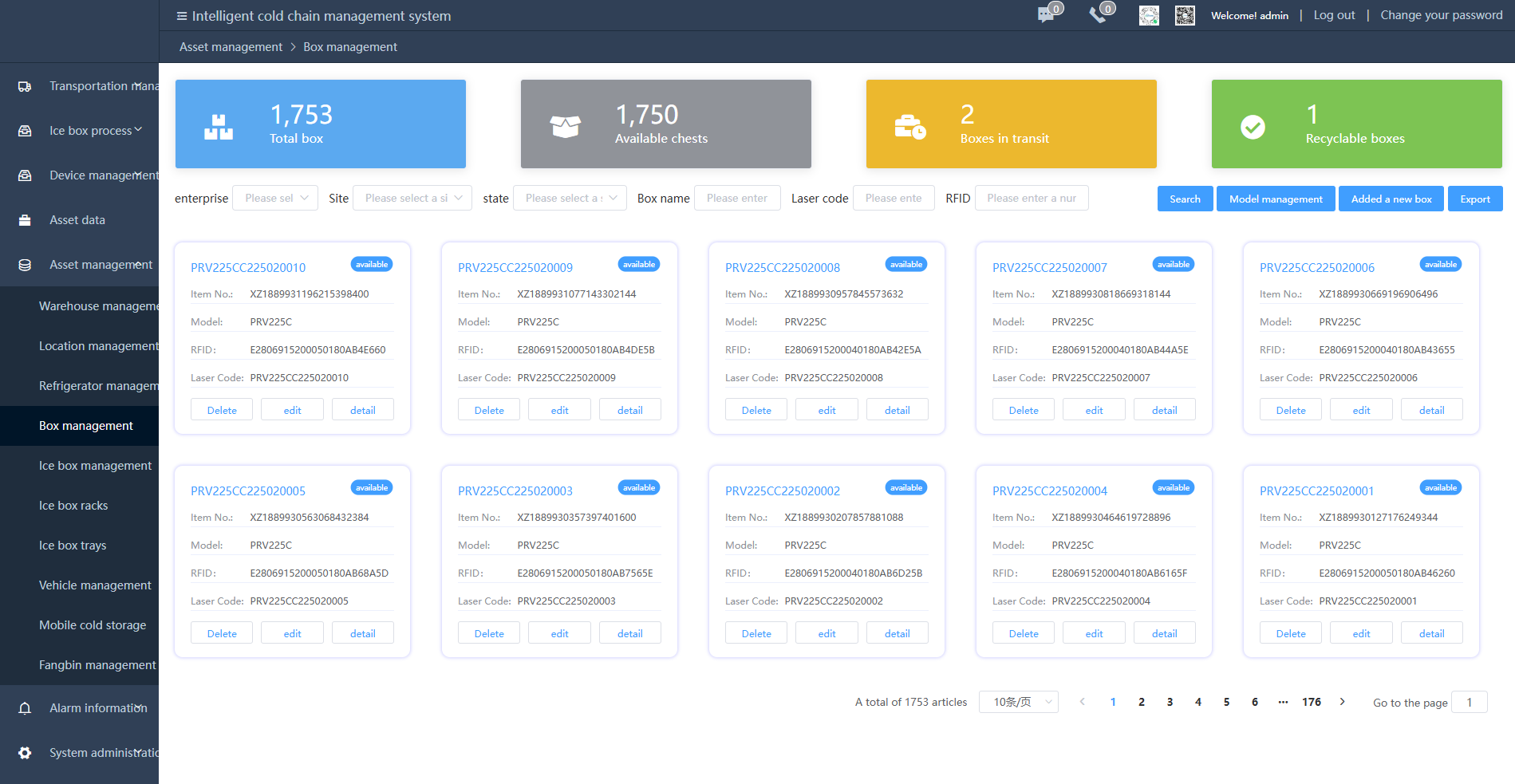 CCTS CHINA Cold Chain RFID Asset Management System
