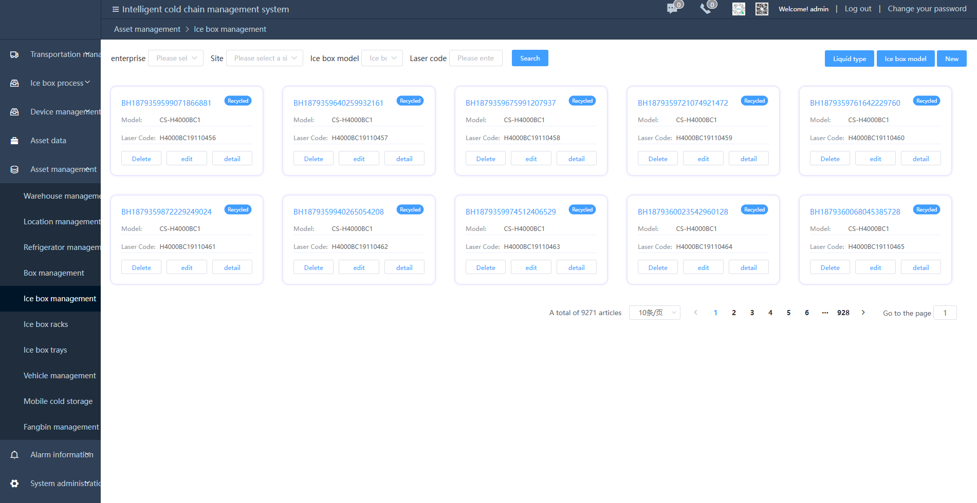 CCTS CHINA Cold Chain RFID Asset Management System