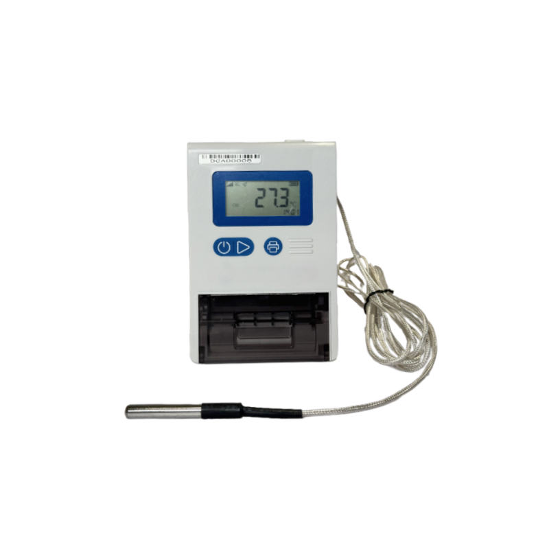 DC-01A temperature recorder with integrated printer and external probe